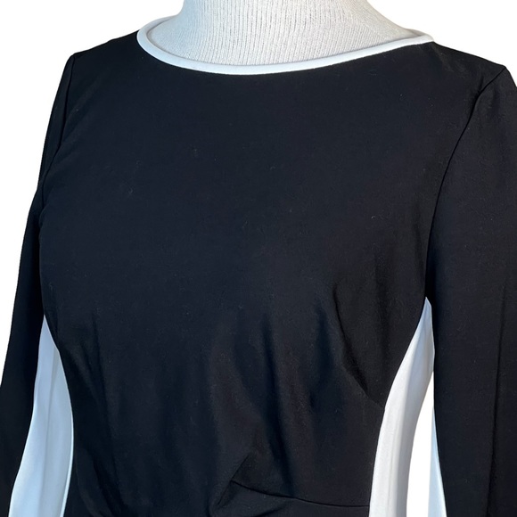 Lauren Ralph Lauren Black & White Knit Dress 6 NWT - Picture 13 of 14
